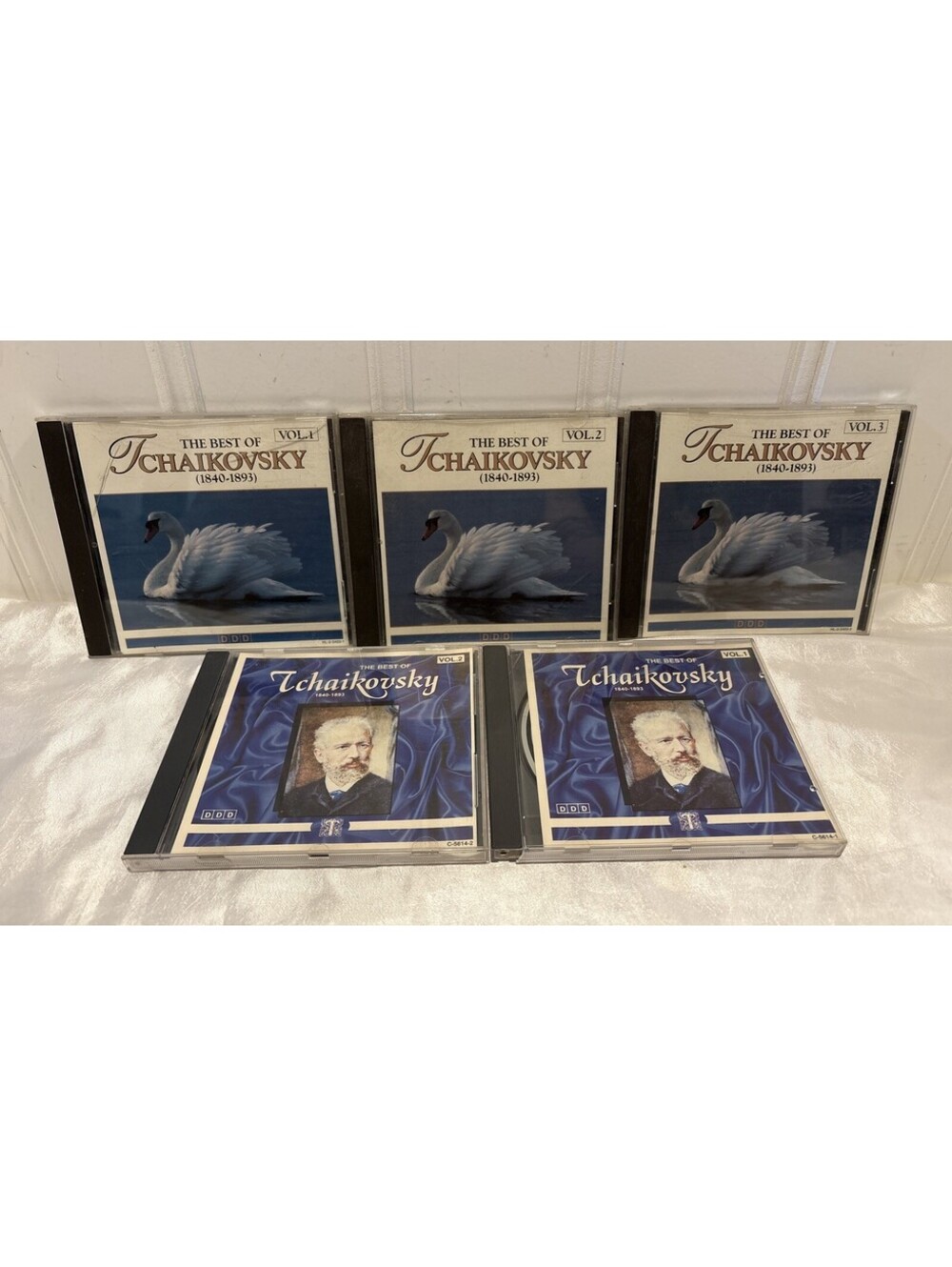 Lot of 5 The Best of Tchaikovsky Set Volume #1-3 CDs Plus 2 Extra Volume 1 and 2